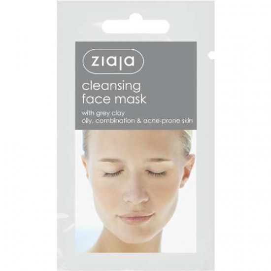 clay masks - ziaja - cosmetics - Cleansing face mask with grey clay 7ml COSMETICS